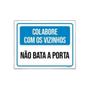 Imagem de Kit 5 Placas Colabore Com Vizinhos Não Bata Porta