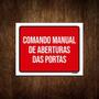 Imagem de Kit 5 Placas Comando Manual Aberturas Das Portas