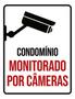 Imagem de Kit 5 Placas Condomínio Monitorado Câmeras 36X46