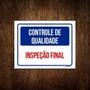 Imagem de Kit 5 Placas Controle De Qualidade Inspeção Final