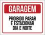 Imagem de Kit 5 Placas De Garagem Proibido Estacionar 36X46