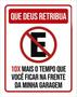 Imagem de Kit 5 Placas De Que Deus Retribua Estacionamento 36X46