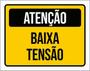 Imagem de Kit 5 Placas De Sinalização - Atenção Aviso Baixa Tensão