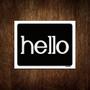 Imagem de Kit 5 Placas Decorativa - Hello