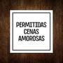 Imagem de Kit 5 Placas Decorativa - Permitidas Cenas Amorosas