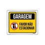 Imagem de Kit 5 Placas Garagem Favor Não Estacionar