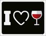 Imagem de Kit 5 Placas I Love Wine 36X46