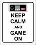 Imagem de Kit 5 Placas Keep Calm And Game On 36X46