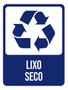 Imagem de Kit 5 Placas Lixo Azul Seco 36X46