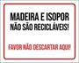 Imagem de Kit 5 Placas Madeira Isopor Não Sâo Recicláveis 36X46