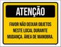 Imagem de Kit 5 Placas Não Deixar Objetos Neste Local 36X46