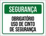 Imagem de Kit 5 Placas - Obrigatório Uso De Cinto De Segurança