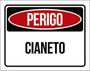 Imagem de Kit 5 Placas Perigo Cianeto 36X46