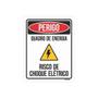 Imagem de Kit 5 Placas Perigo Quadro Energia Risco Choque