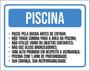 Imagem de Kit 5 Placas Piscina Ducha Comida Vidro Óleos Som Alto 36X46