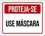 Imagem de Kit 5 Placas Proteja-Se Use Máscara Vermelha 36X46