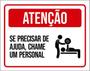 Imagem de Kit 5 Placas Se Precisar De Ajuda Chame Personal Academia