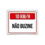 Imagem de Kit 5 Placas Sinalização 20 Km Não Buzine