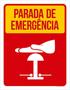 Imagem de Kit 5 Placas Sinalização - Parade De Emergência