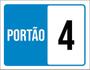 Imagem de Kit 5 Placas Sinalização - Portão Azul 4