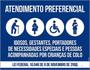 Imagem de Kit 5 Placas ul Atendimento Preferencial 36X46