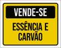 Imagem de Kit 5 Placas Vende-Se Essência Carvão 36X46