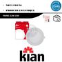 Imagem de Kit 5 Plafon Painel Redondo Embutir 15w 19x19cm Branco Frio 6000K