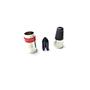 Imagem de Kit 5 Plug Cannon Macho Profissional Vm Vermelho Sb 052087N