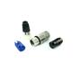 Imagem de Kit 5 Plug Hjh Xlr Canon Femea Hx084