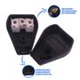 Imagem de Kit 5 Plug Pino Macho 20a 2P+T 90º com 5 Tomada Fêmea 20a 2P+T Para Cabo Gigante
