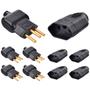 Imagem de Kit 5 Plug Pino Macho 20a 2P+T com 5 Tomada Fêmea 20a 2P+T