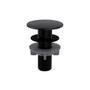 Imagem de Kit 5 Plug Tapa Furo Preto Acabamento Redondo Torneira Balcão Parede Bidê Blukit 50mm