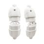 Imagem de Kit 5 Plugue 2p+t 20A Pino Macho Oco Com Inmetro 110V/220V Bivolt Branco