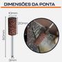 Imagem de Kit 5 Ponta Montada 4 A 10Mm Haste 3M Borracha Com Abrasivos