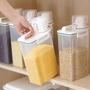 Imagem de Kit 5 Porta Mantimento Hermetico Potes Dispenser Copo Dosador 1,5L e 2L