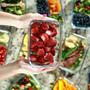 Imagem de Kit 5 Potes de Vidro 640ml Hermético c/ Tampa Vedação de Silicone Marmita Fitness Saladas Frutas