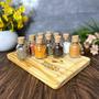 Imagem de Kit 5 Potes de Vidro com Rolha 60ml - Porta Temperos