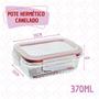 Kit 5 Potes Hermético Vidro Resistente Marmita 370ml Fitness - DONA LAURA Imagem de Kit 5 Potes Hermético Vidro Resistente Marmita 370ml Fitness