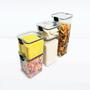 Imagem de Kit 5 Potes Herméticos Porta Mantimento com Tampa com Trava para Alimentos