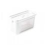 Imagem de Kit 5 Potes Herméticos Slim 1700ML Multiuso 22,5x10Cm Branco