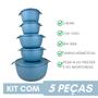 Imagem de Kit 5 Potes Plastico Redondos Bowl Livre Bpa