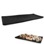 Imagem de Kit 5 Pratos 28,5 Cm para Sushi Melamina / Plastico Preto  Utilgoods 