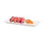 Imagem de Kit 5 Pratos para Sushi em Melamina 27x12 Cm + 5 Tigelas Molheira 150 Ml para Finger Food  Bestfer 