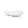 Imagem de Kit 5 Pratos Travessas 50 Cm em Melamina Premium Branco com Formato de Folha Buffet Restaurante Bestfer