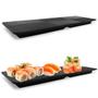 Imagem de Kit 5 Pratos Travessas Retangular em Melamina / Plastico para Sushi  Bestfer 