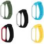 Imagem de Kit 5 Pulseiras 2 cores Nsmart store compatíveis com Mi Band 3/4