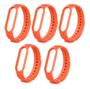 Imagem de Kit 5 Pulseiras Compativel MB5/MB6 Várias Cores Silicone Super Resistente M5 Premium