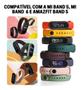 Imagem de Kit 5 Pulseiras Compativel MB5/MB6 Várias Cores Silicone Super Resistente M5 Premium