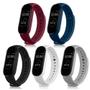 Imagem de Kit 5 Pulseiras Extra Silicone Sport Compatível com Mi Band 7