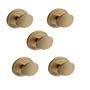Imagem de Kit 5 puxador beetle com base granada zen dourado (fosco)